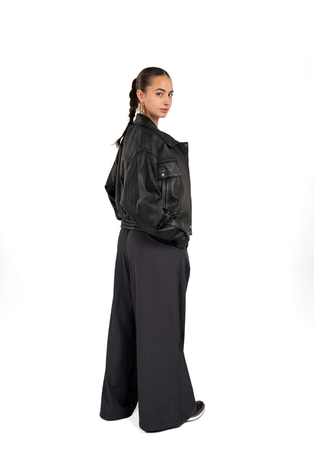 Sheepskin Leather Jacket With Pockets