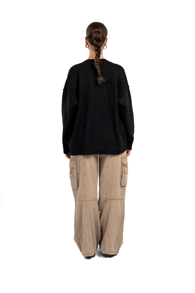 Ripped Hem Sweater