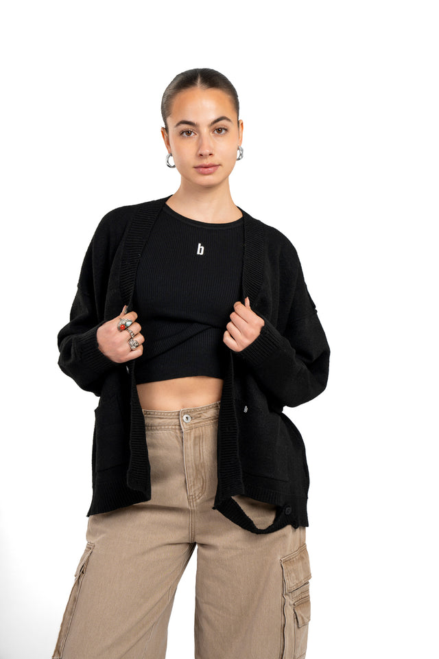 Ripped Hem Sweater