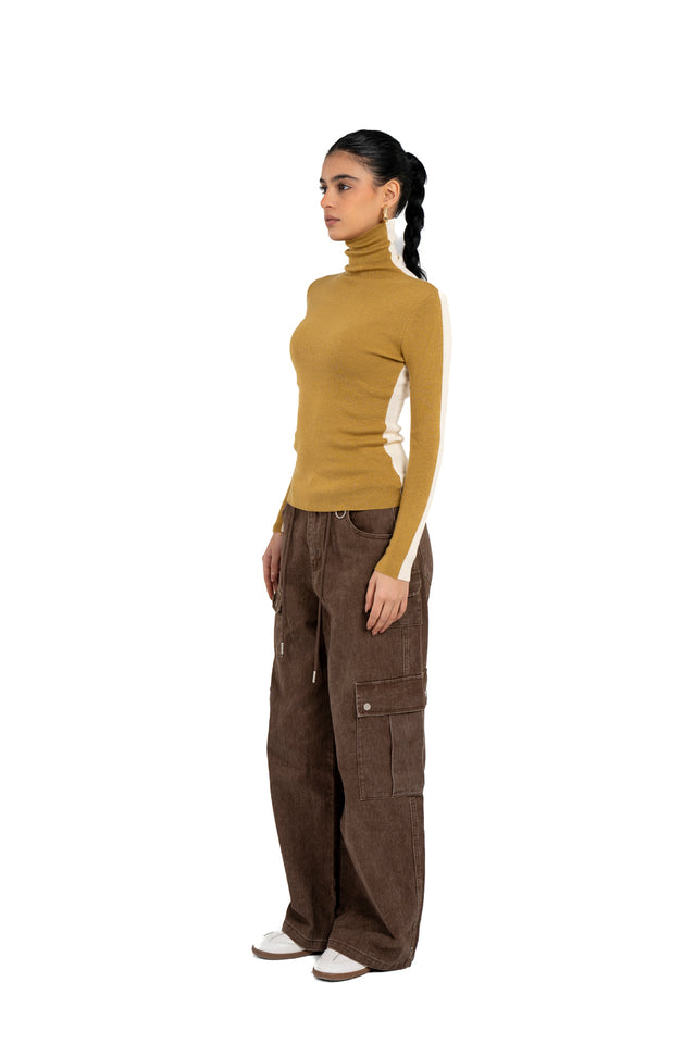Turtle Neck Reversible Top