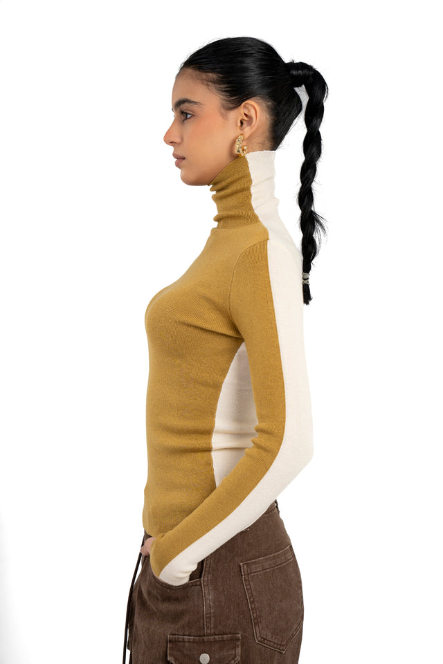 Turtle Neck Reversible Top