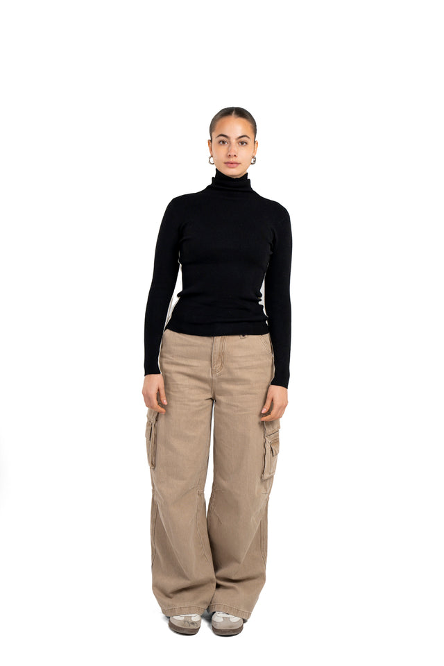 Turtle Neck Reversible Top