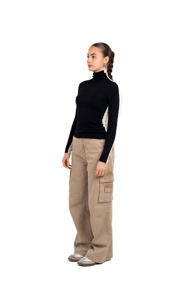 Turtle Neck Reversible Top
