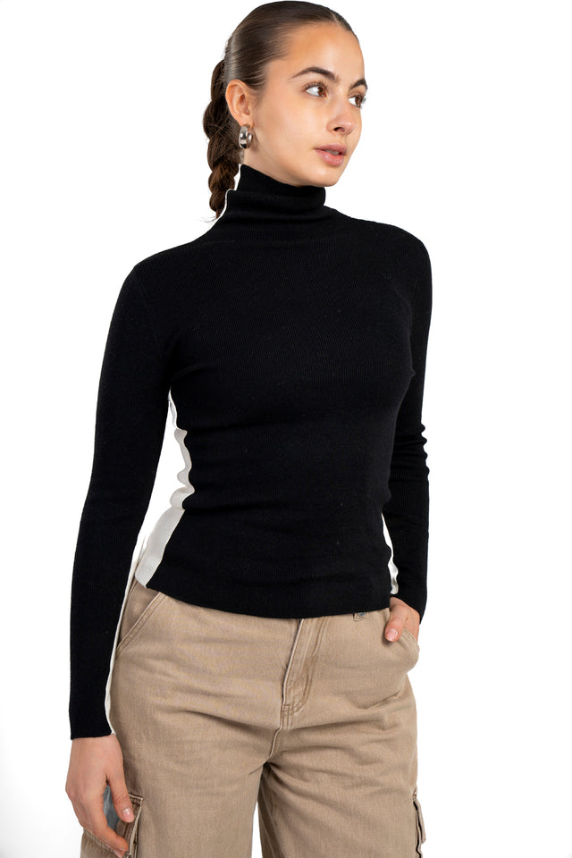 Turtle Neck Reversible Top