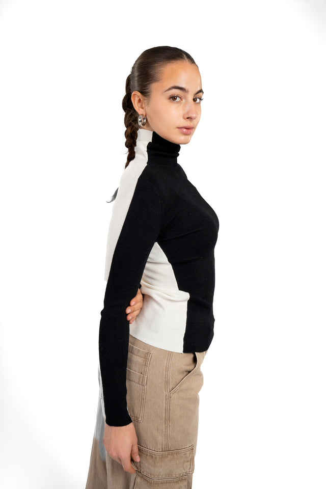Turtle Neck Reversible Top