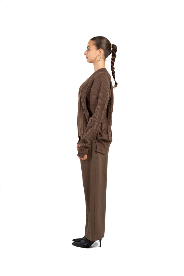 UNISEX Asymmetric Knit Sweater