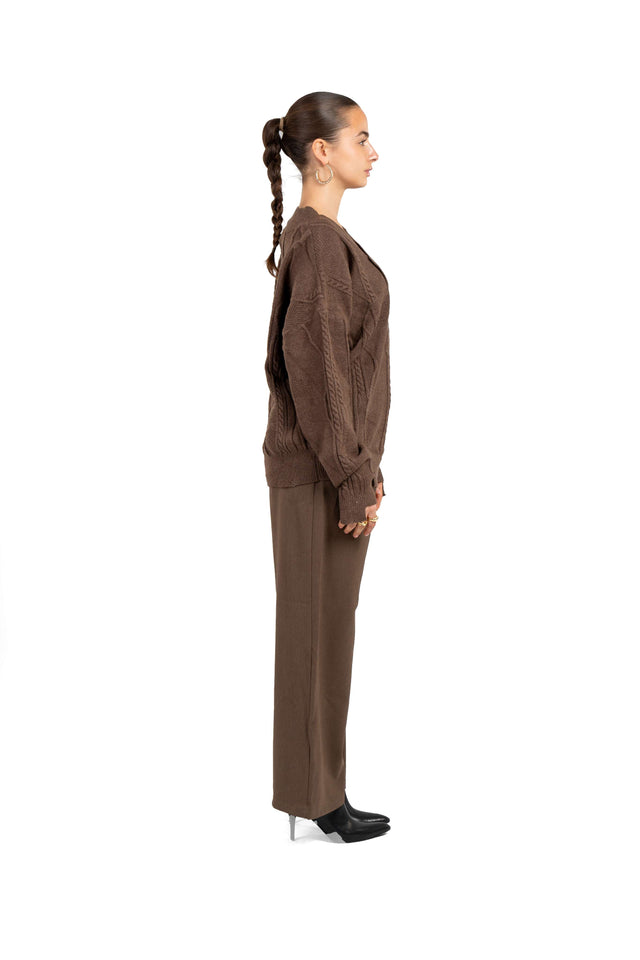 UNISEX Asymmetric Knit Sweater
