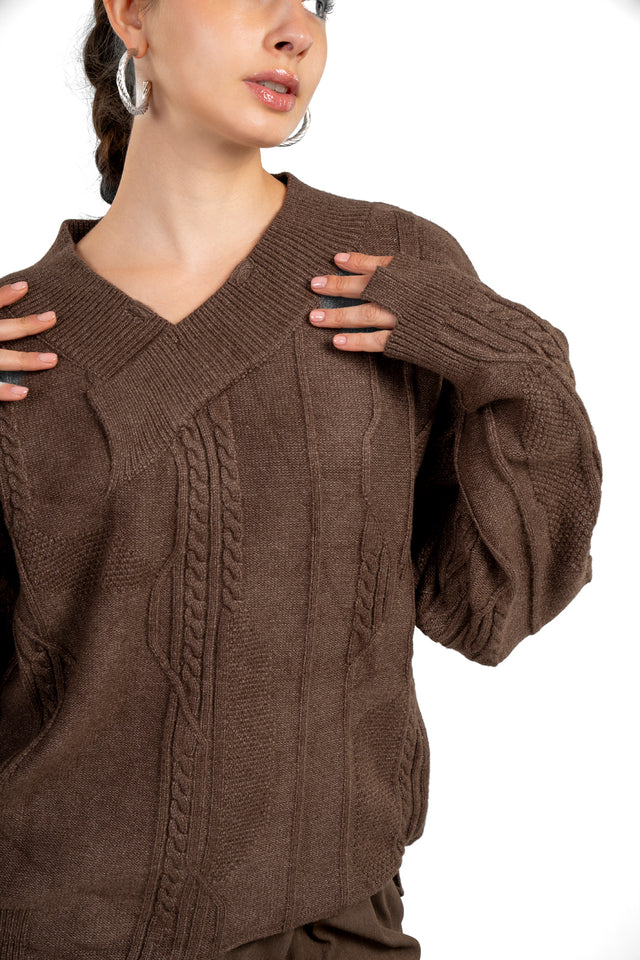 UNISEX Asymmetric Knit Sweater