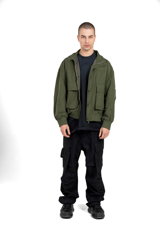 Waterproof Distressed Jacket With Pockets
