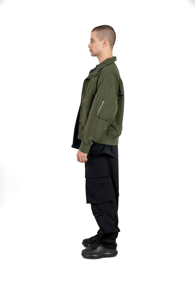 Waterproof Distressed Jacket With Pockets