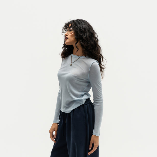 Air Light Wool Blend Top