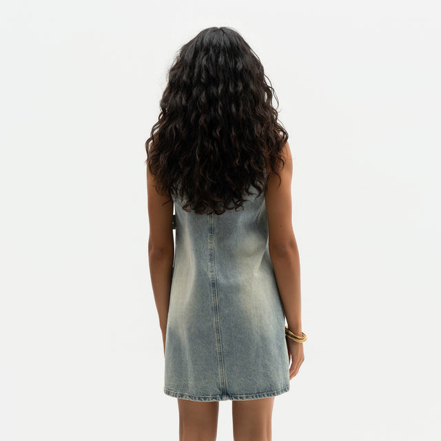 Reconstructed Denim Dress