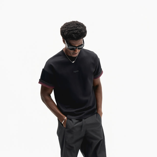 Unisex Fold Contrast Tee