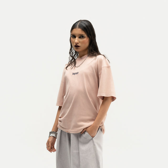Unisex Dusty Rose Rip Tee