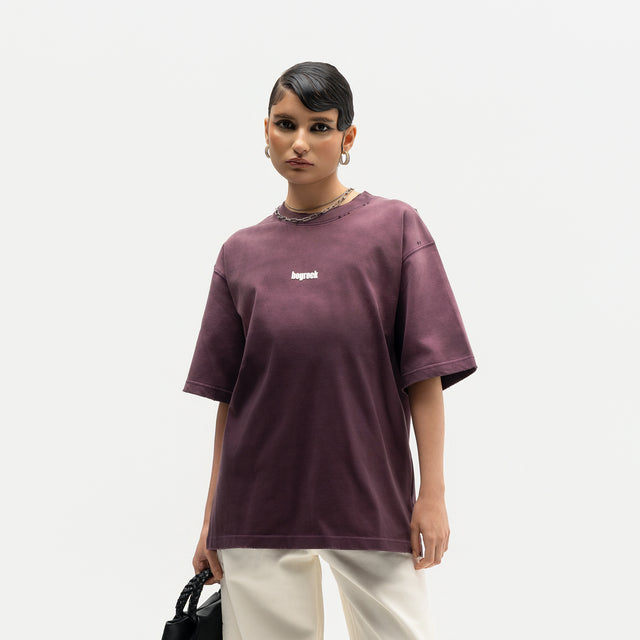 Unisex Violet Fade Drop Tee