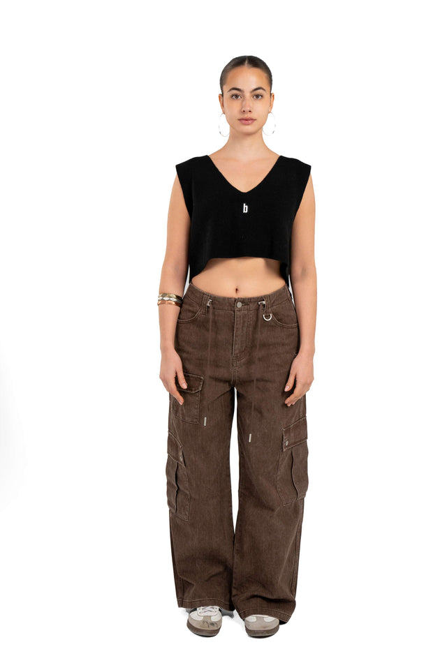 Cropped Knit Top