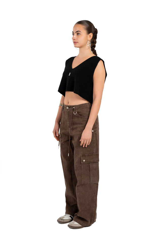 Cropped Knit Top