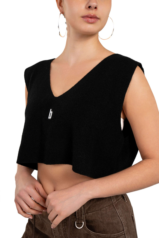 Cropped Knit Top