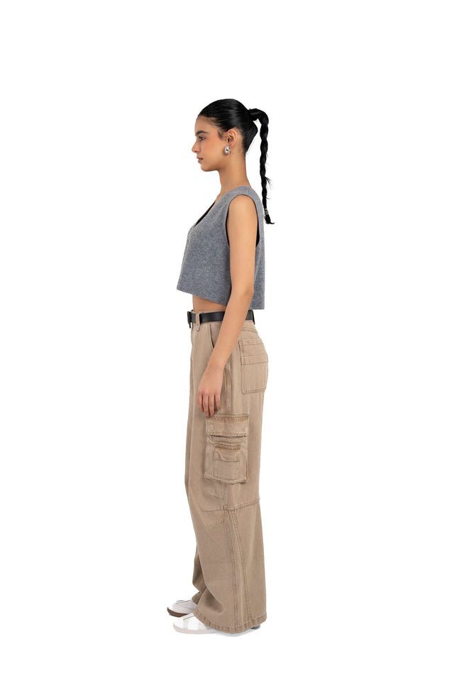 Cropped Knit Top
