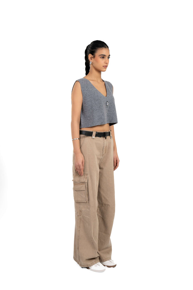Cropped Knit Top