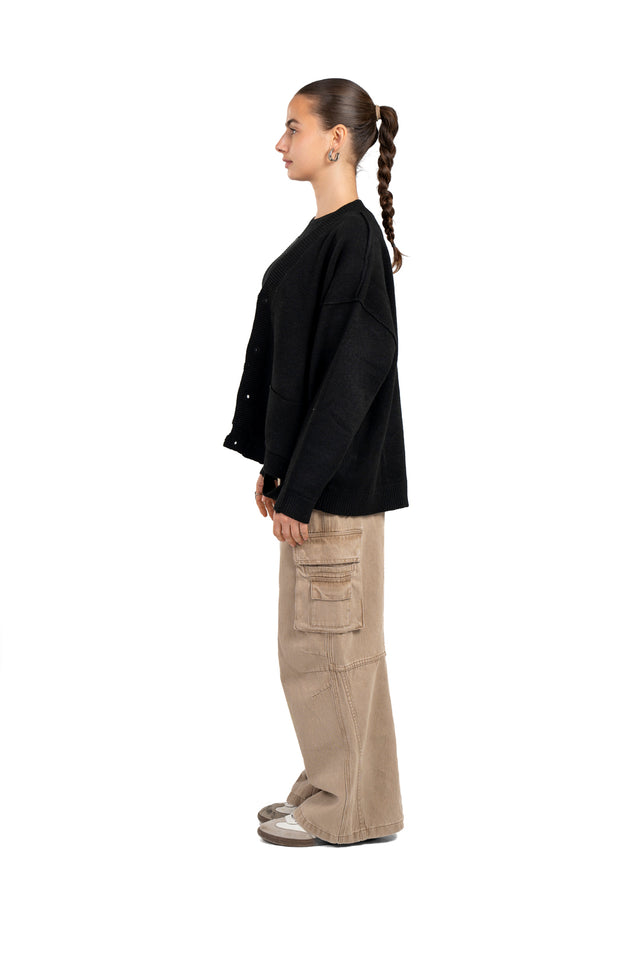 Ripped Hem Sweater
