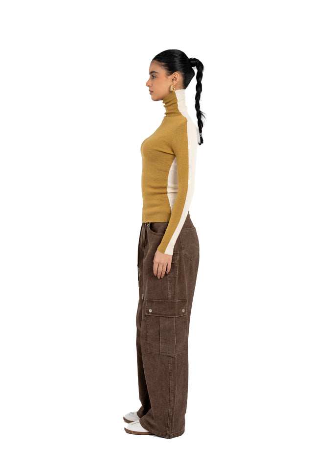 Turtle Neck Reversible Top