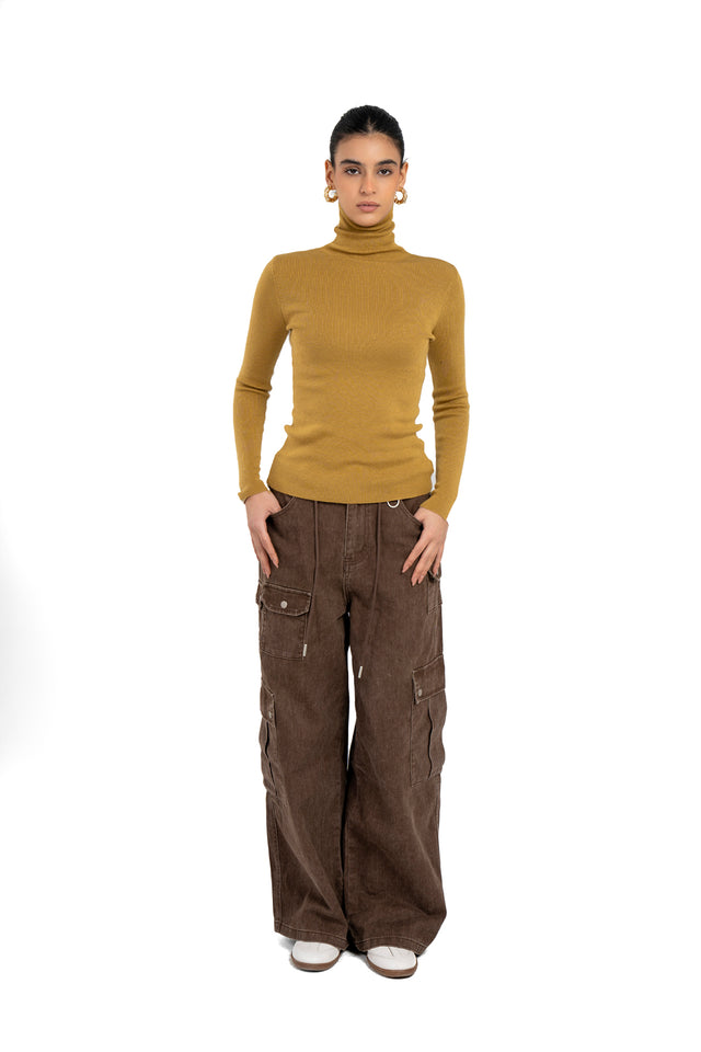 Turtle Neck Reversible Top