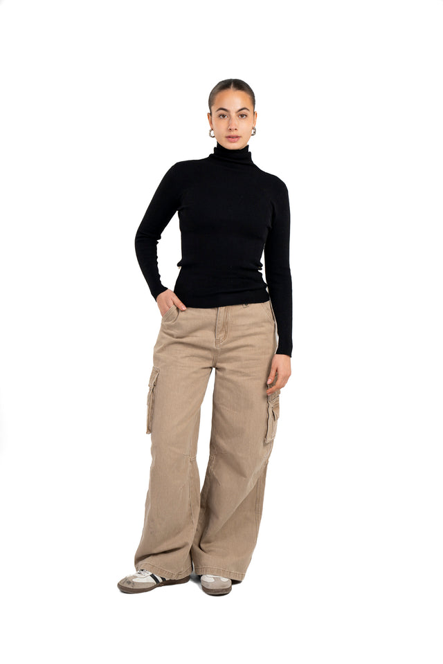 Turtle Neck Reversible Top