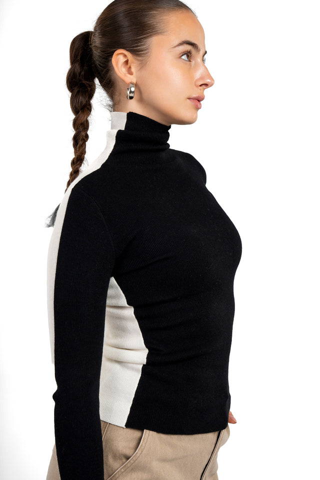 Turtle Neck Reversible Top