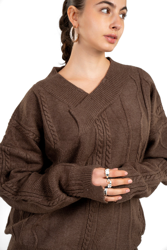 UNISEX Asymmetric Knit Sweater