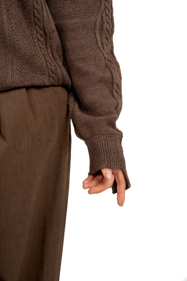 UNISEX Asymmetric Knit Sweater
