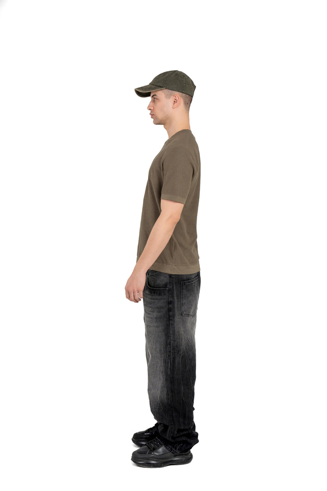 Knit Half Sleeve T-shirt