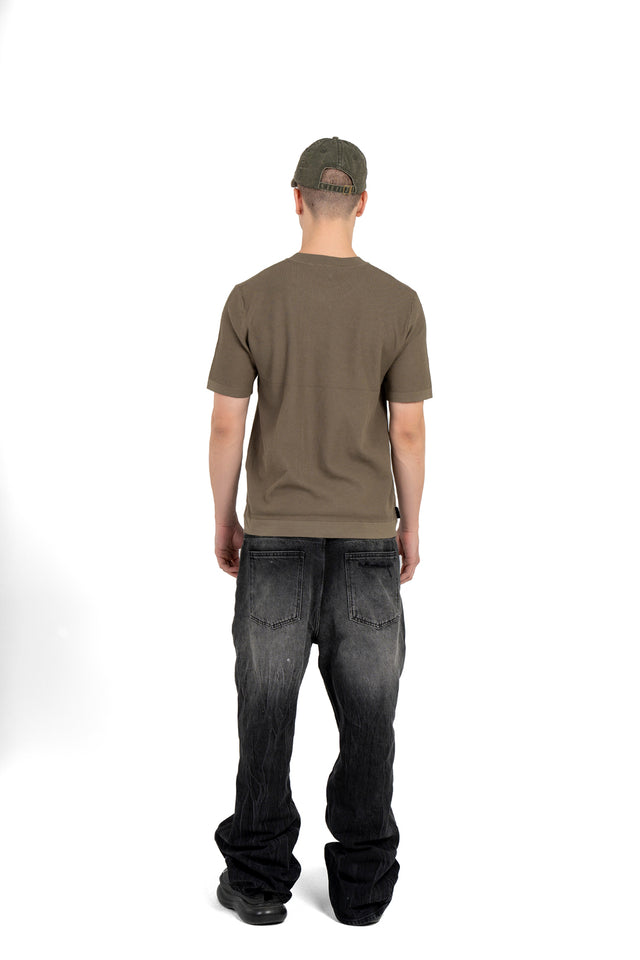 Knit Half Sleeve T-shirt