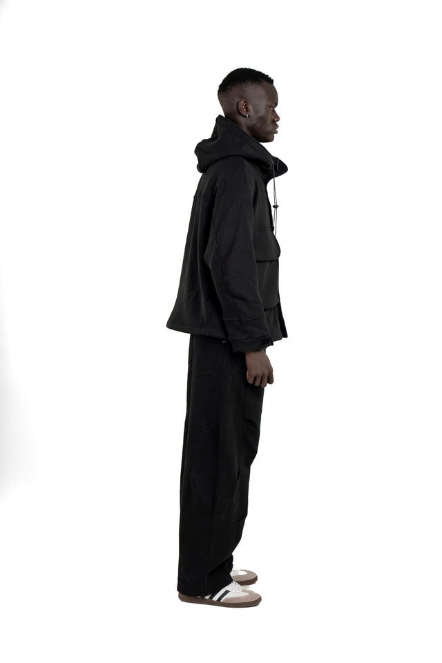 Back Pleated Sweatpants