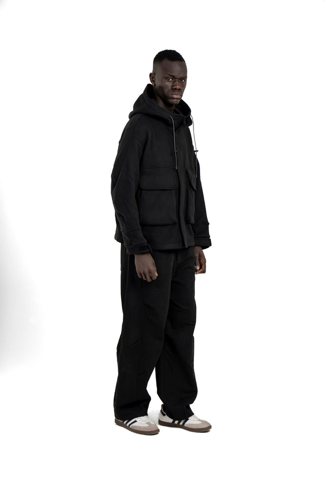 Back Pleated Sweatpants