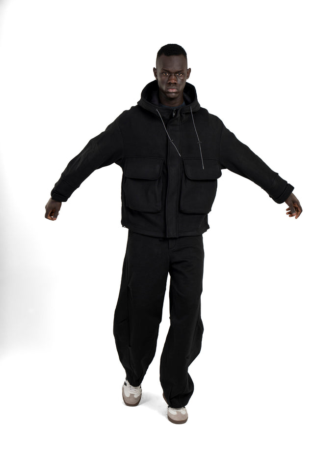 Back Pleated Sweatpants