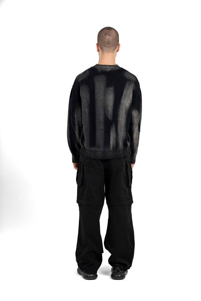 Washed Distressed Sweater