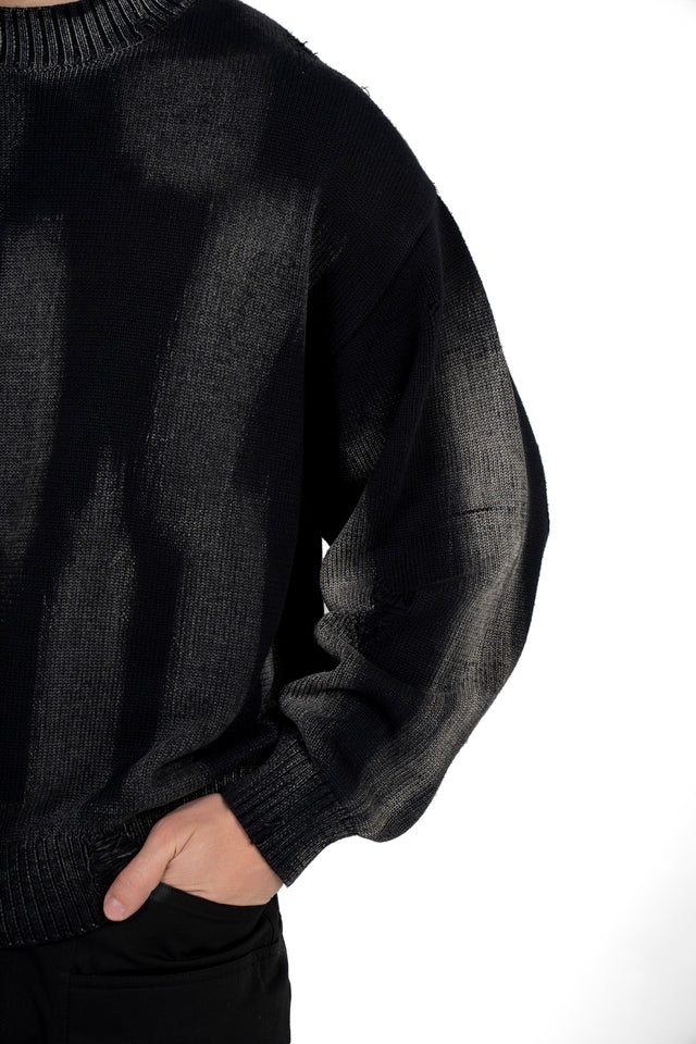 Washed Distressed Sweater