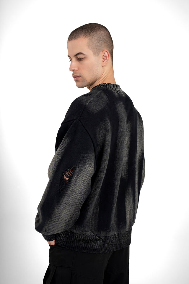Washed Distressed Sweater