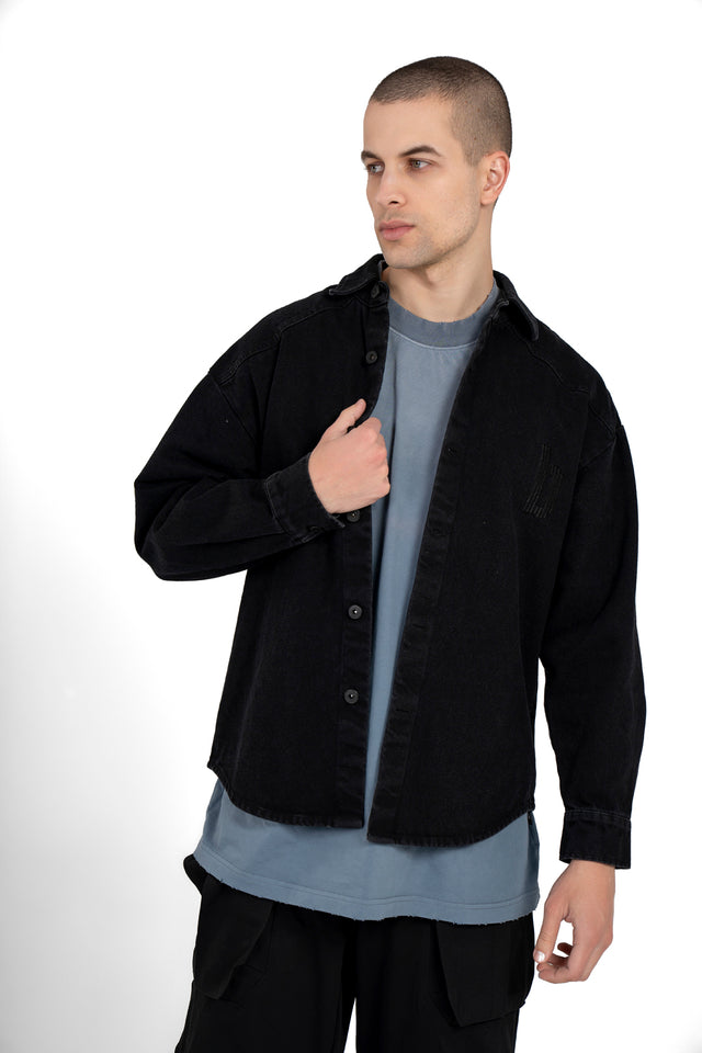 Embroidered Denim Shirt
