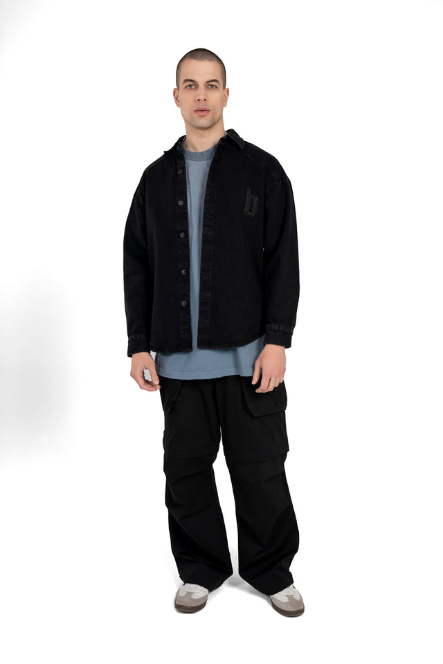 Embroidered Denim Shirt