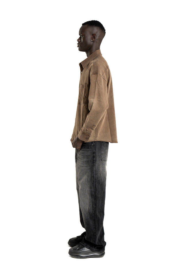 Denim Slit Pocket Shirt