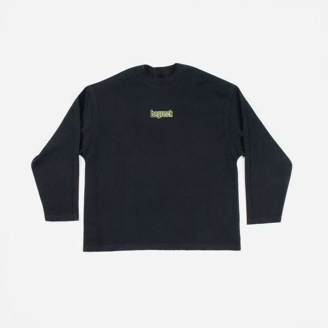 Raw Hemline Long-sleeve Tee