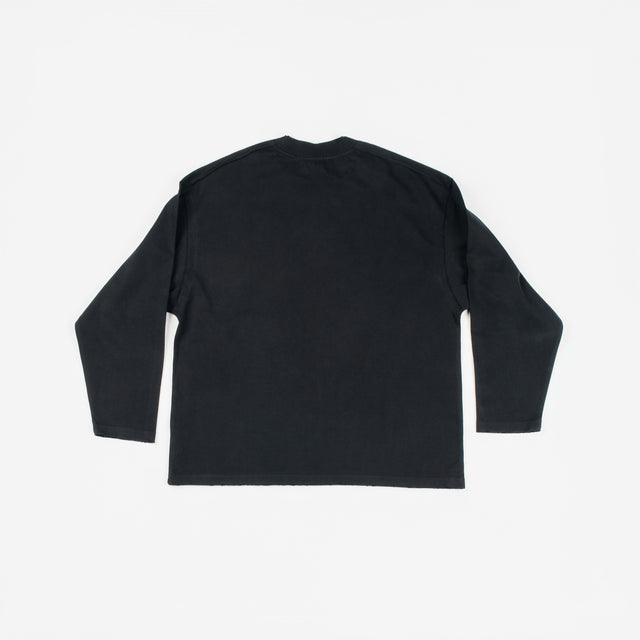 Raw Hemline Long-sleeve Tee