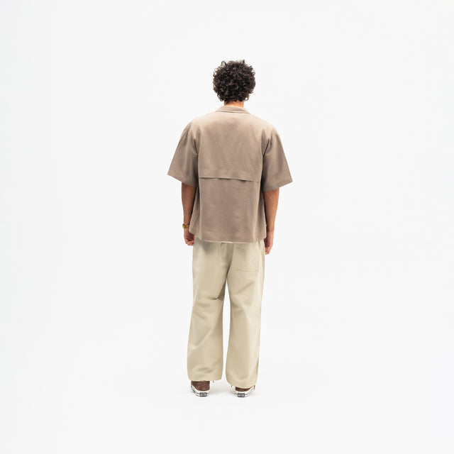 Side Pleated Cord Pants