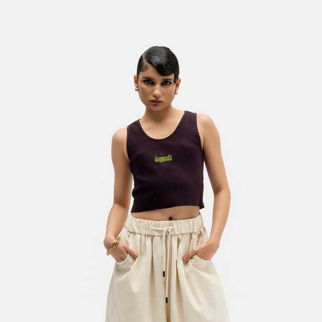 Midnight Purple Crop Top